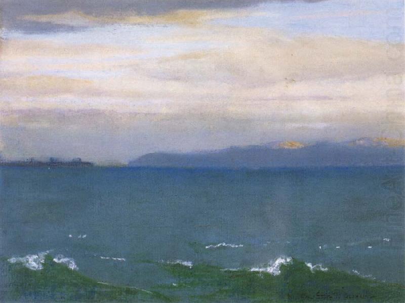 William Stott of Oldham Seascape with Distant Mountains china oil painting image